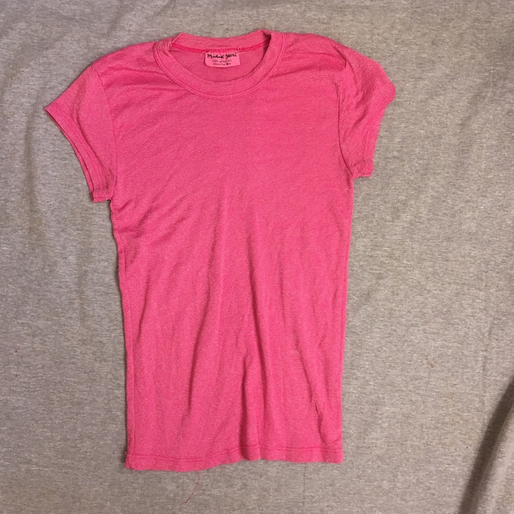 Michael Stars t-shirt, short-sleeve, bright pink